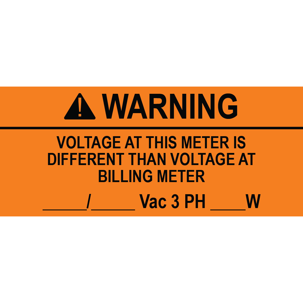 3.5x1.5, Solar Warning Label, Plastic Solar Labels, PV-306