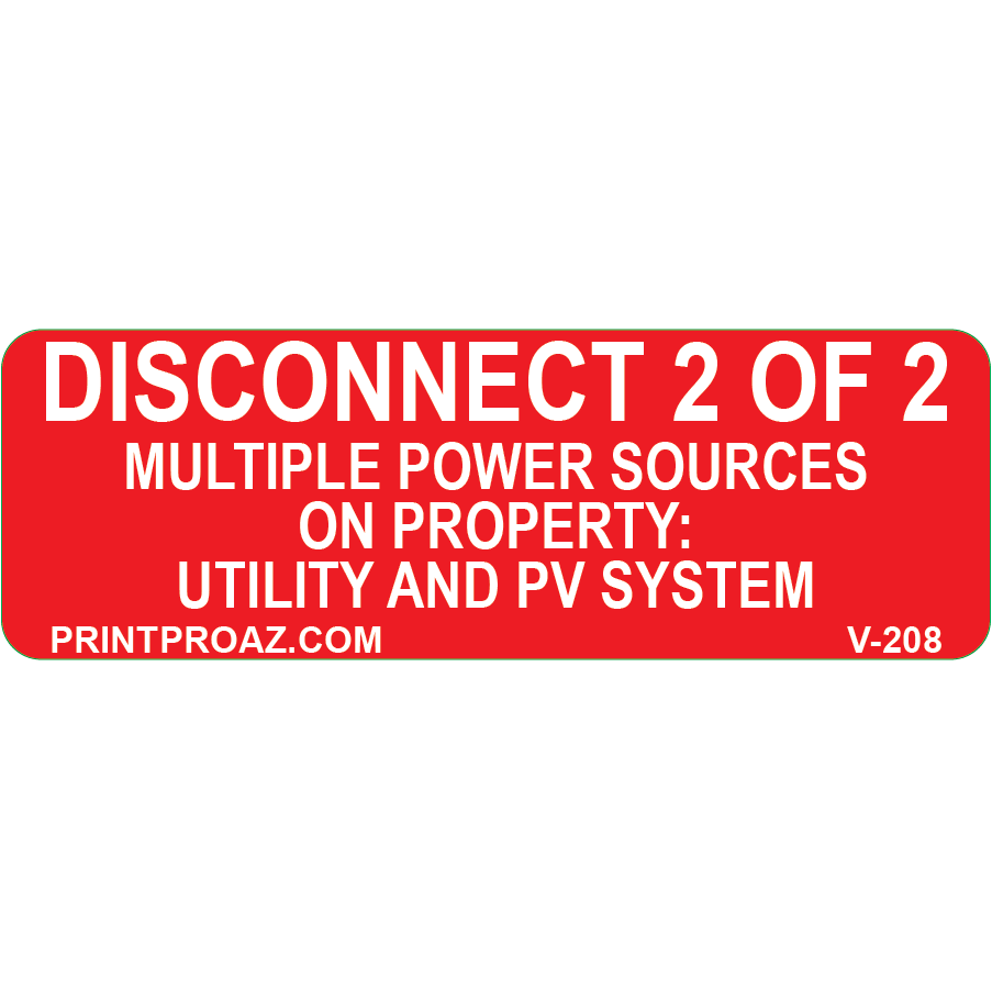 3x1 Disconnect 2 of 2, Vinyl Decal, V-209