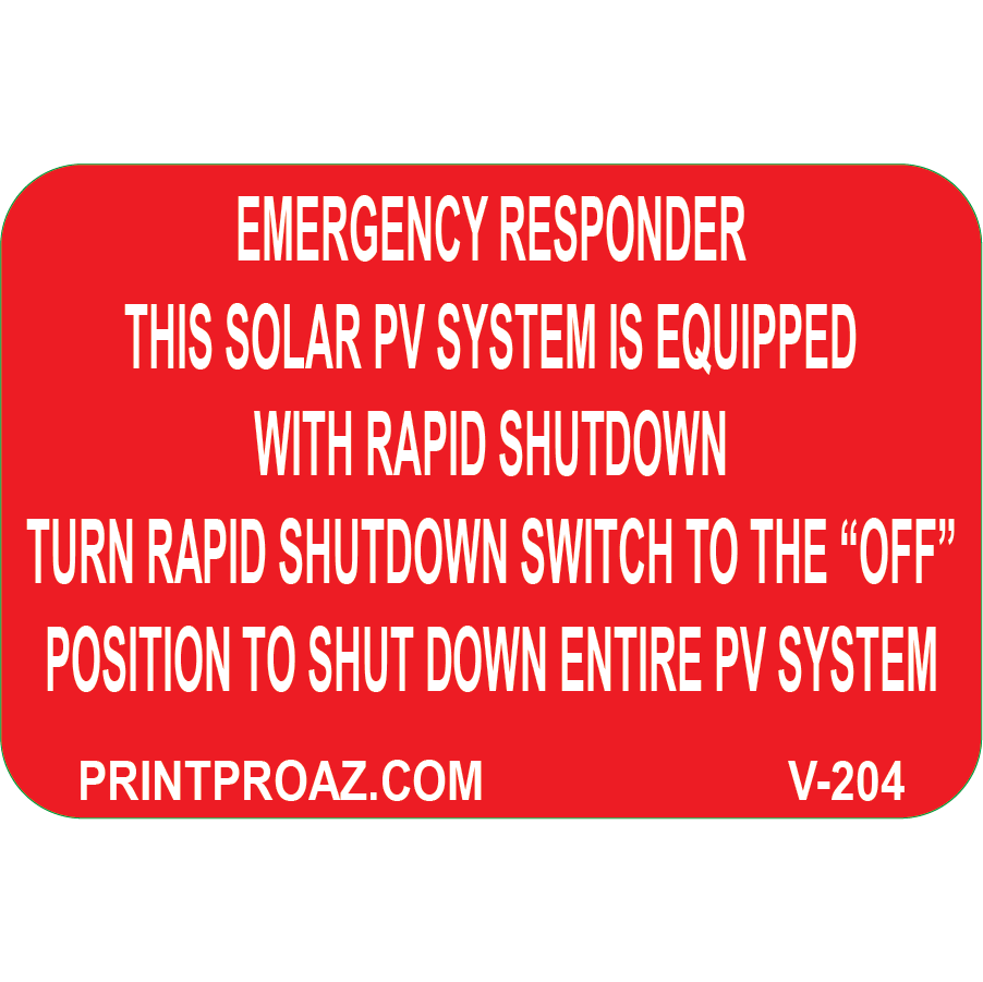 4x2 Emergency Responder, Vinyl Decal, V-204