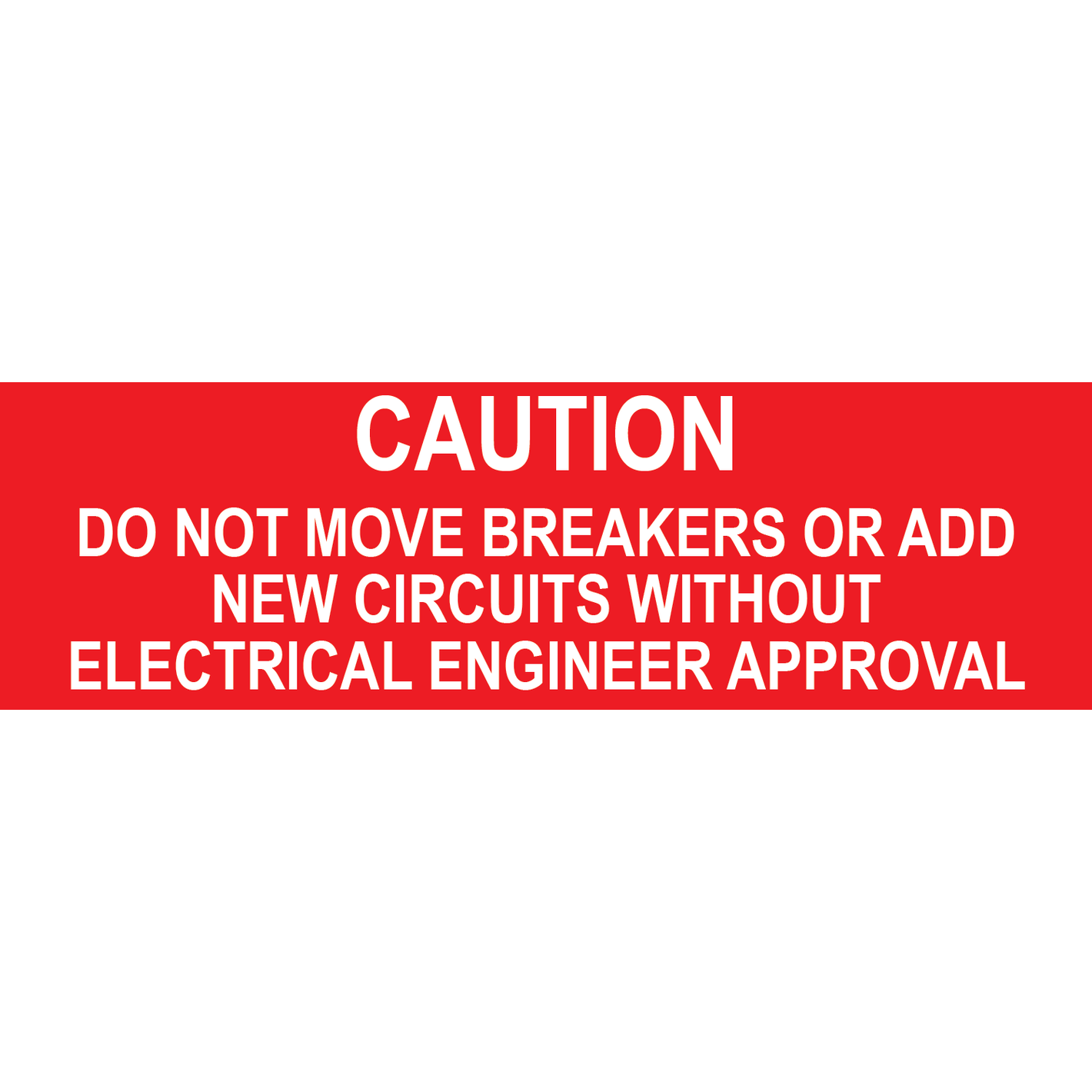 5x1.5, Solar Caution Label Plastic Solar Labels PV-303