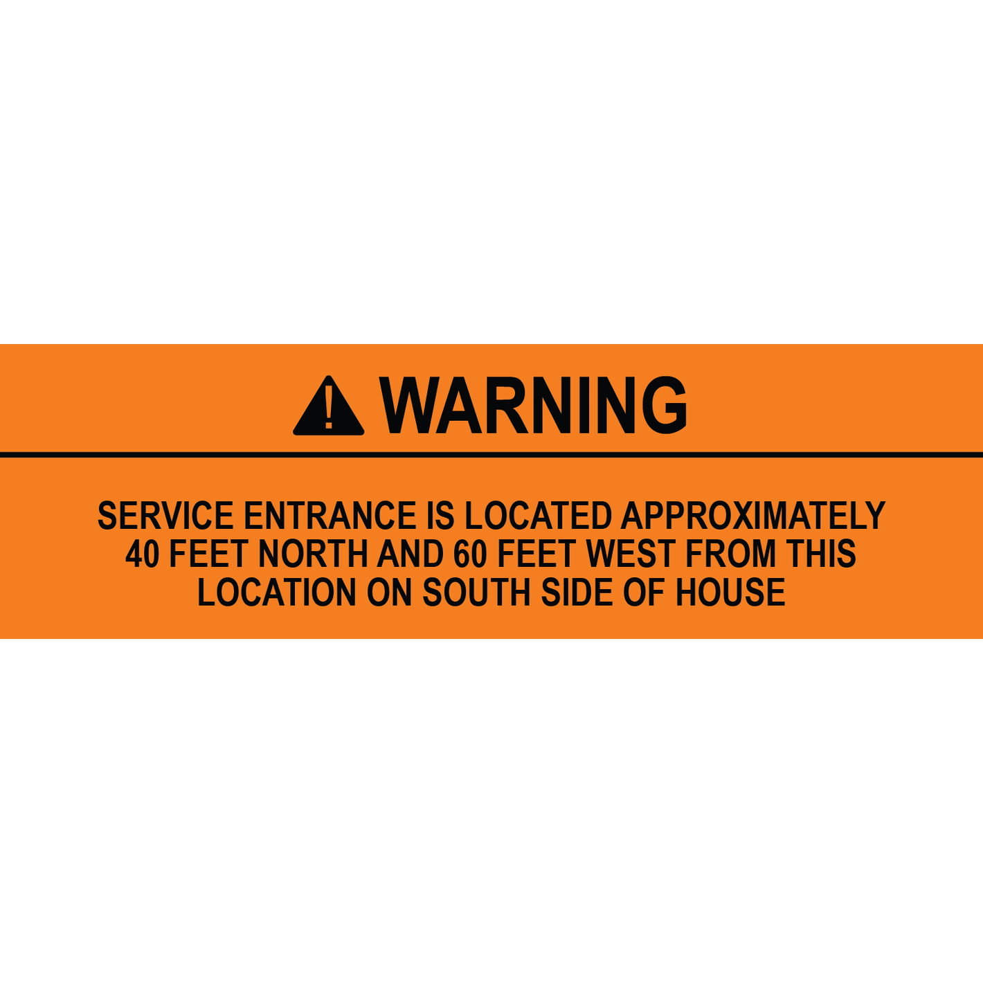 5x1.5 Solar Warning Label, Plastic Solar Labels, PV-298