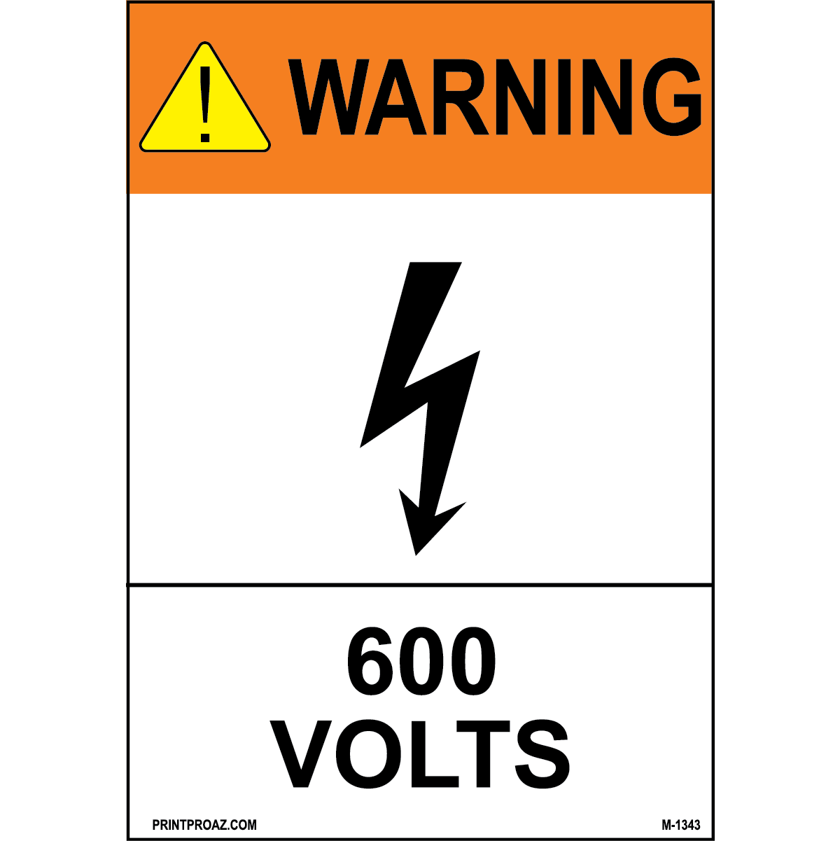 Aluminum Solar Warning Sign Label M-1341-1346