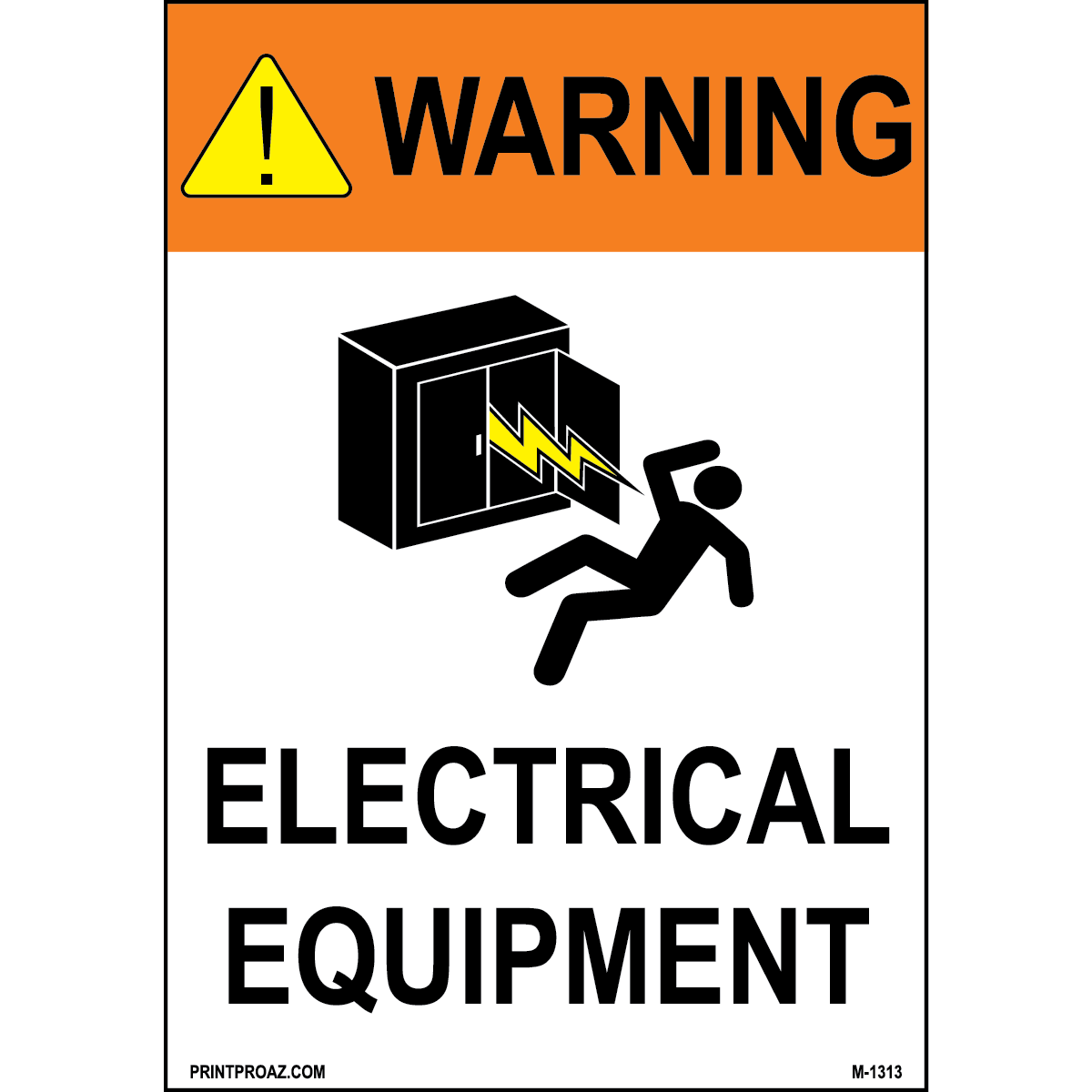 Aluminum Solar Warning Sign Label M-1311-1316