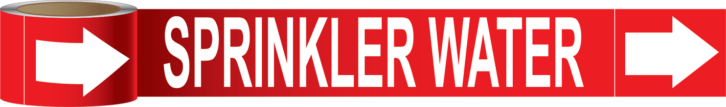 Sprinkler Water Label on a Roll, F-179
