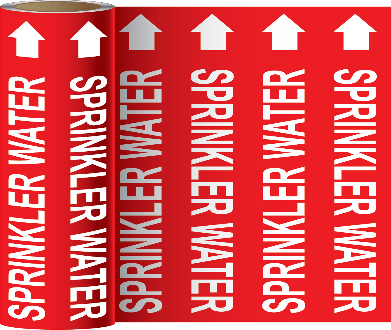 Sprinkler Water Pipe Marker on a Roll, F-182