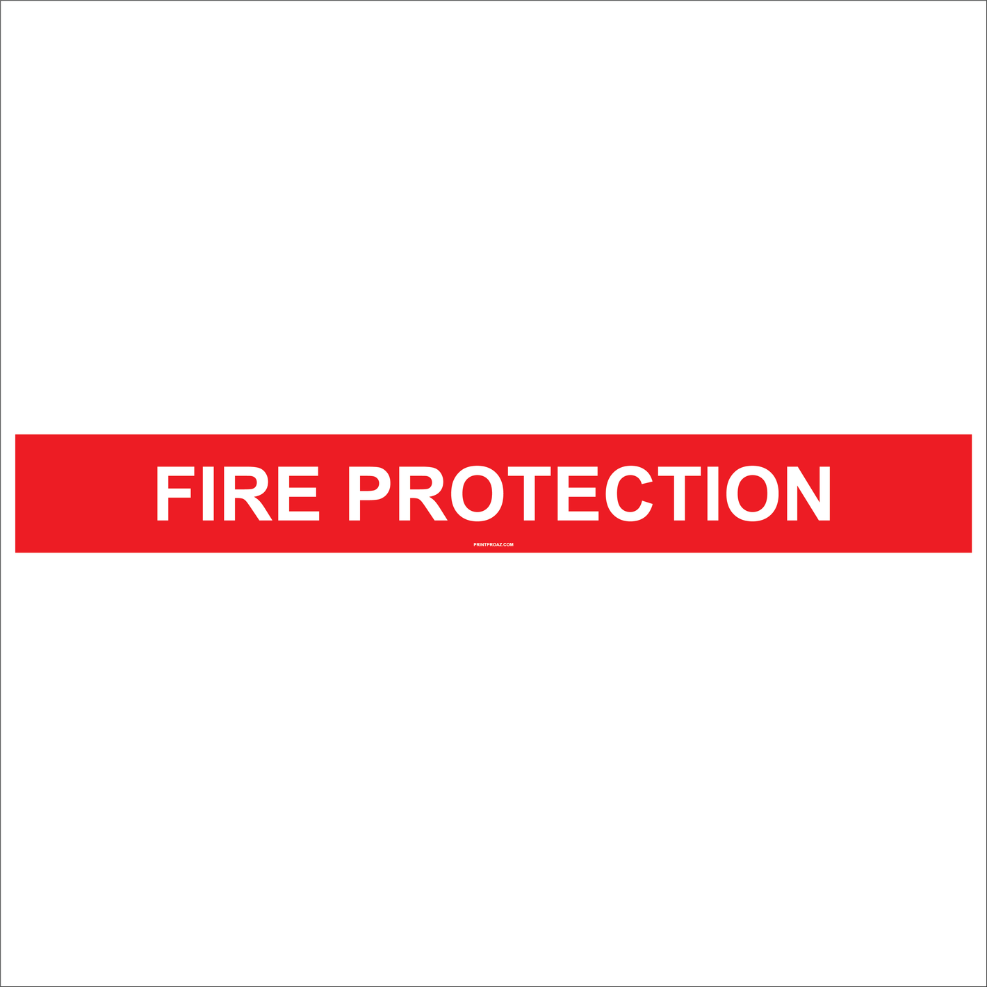 Fire Protection Vinyl Decal, Vinyl