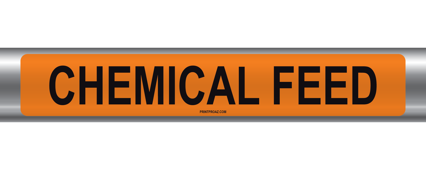 Chemical Feed Self-Adhesive Pipe Marker PM-017
