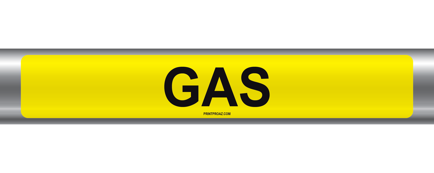 Gas Self-Adhesive Pipe Marker PM-076