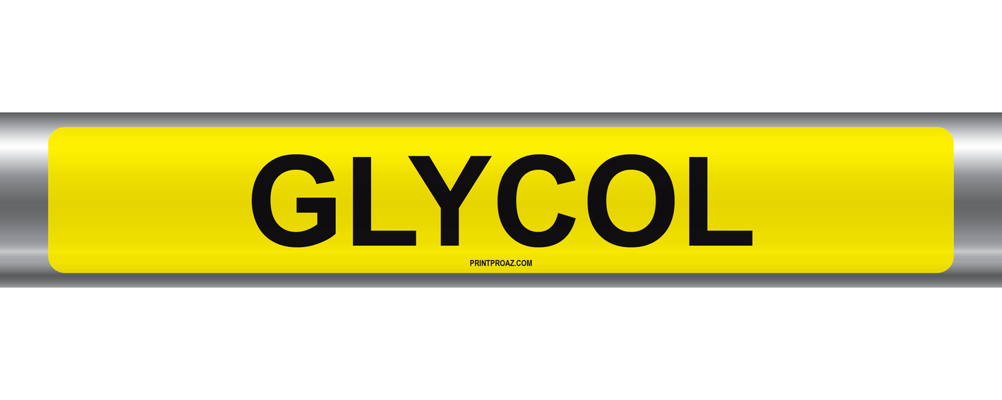 Glycol Self-Adhesive Pipe Marker PM-079
