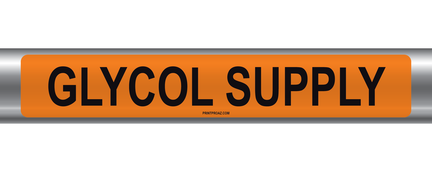 Glycol Supply Self-Adhesive Pipe Marker PM-084
