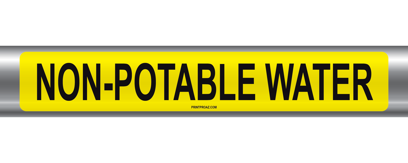 Non-Potable Water Self-Adhesive Pipe Marker PM-160