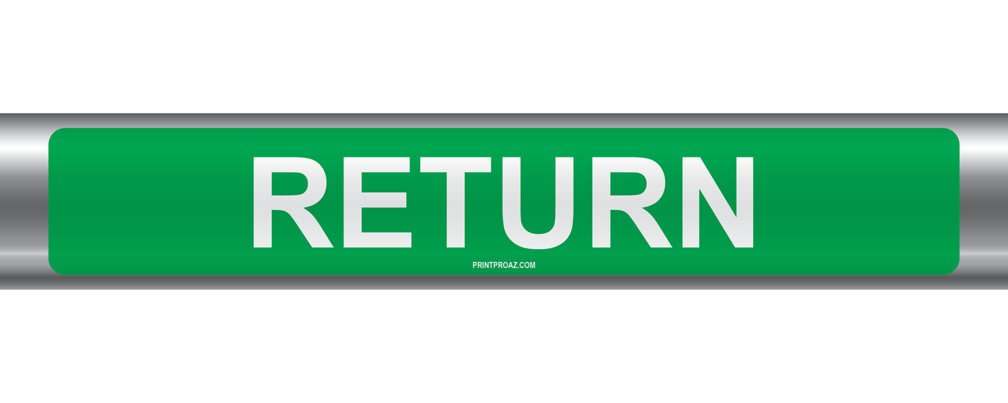 Return Self-Adhesive Pipe Marker PM-191