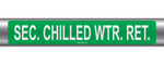 Sec Chilled Wtr Ret Self-Adhesive Pipe Marker PM-196