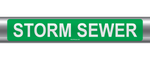 Storm Sewer Self-Adhesive Pipe Marker PM-215