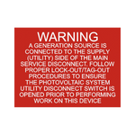 Warning A Generation Source Is Connected - PV-016