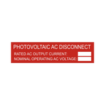 AC Disconnect Labels