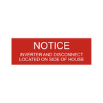 Notice Inverter And Disconnect Located On Side Of House PV-163