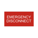 Emergency Disconnect Stickers