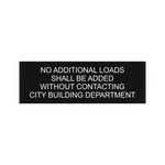 No Additional Loads Shall Be Added PV-218