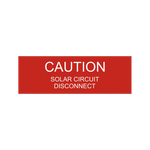 Caution Solar Service Disconnect PV-261