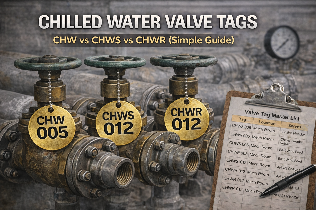 Chw R Label Chilled Water Valve Tags: CHW vs CHWS vs CHWR (Simple Guide)