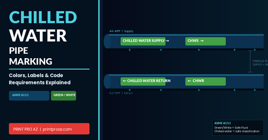 Chilled Water Pipe Marking: Colors, Labels, and Code Requirements