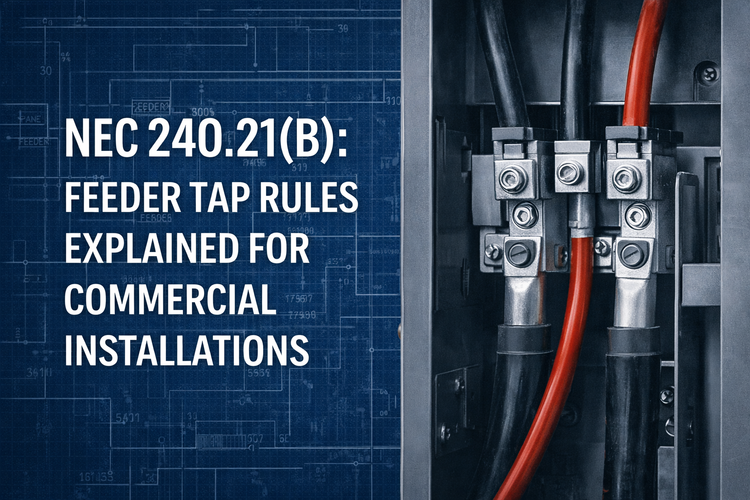 Electrical Tap Direction NEC 240.21(B): Feeder Tap Rules Explained for Commercial Installations