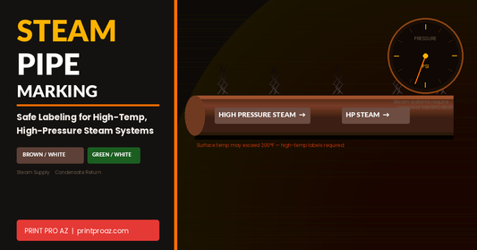 Steam and Condensate Pipe Marking: Colors, Labels, and Safety Requirements