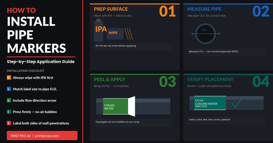 How to Install Pipe Markers: Step-by-Step Application Guide