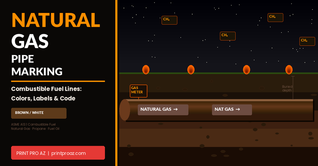 Natural Gas and Fuel Line Pipe Marking: ASME A13.1 Requirements