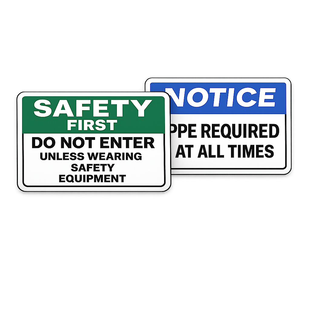 Personal Protection Signs