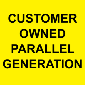 10x10 Customer Owned Parallel Generation, Plastic Solar Labels, PV-159