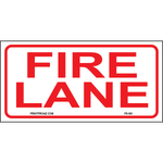 12x6 Fire Lane sign printed on durable rust-resistant aluminum for outdoor emergency access and fire safety enforcement