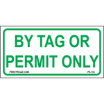 12x6 Maryland Accessible Parking By Tag or Permit Only sign printed on durable rust-resistant aluminum for outdoor ADA