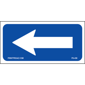 12x6 Blue White Arrow Sign, Aluminum, PS-458
