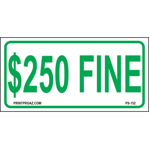 12x6 Illinois Accessible Parking Penalty Sign, Aluminum, PS-152