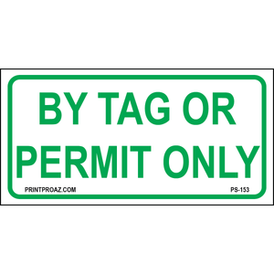 12x6 Maryland Accessible Parking Sign (by Tag or Permit Only Sign), Aluminum, PS-153