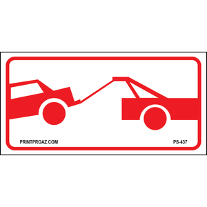 12x6 Tow Away Zone, Aluminum, PS-437