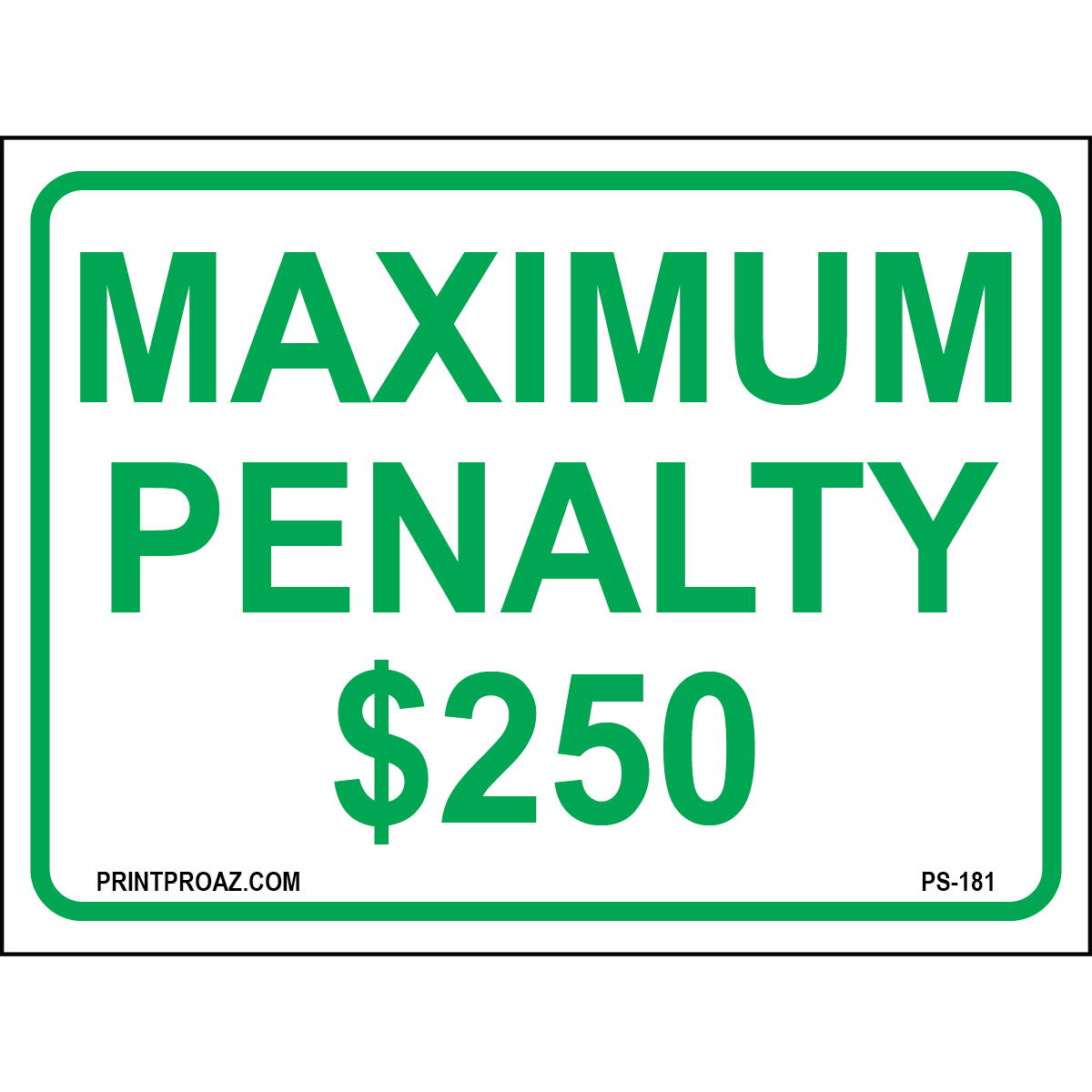 12x9 North Carolina Accessible Penalty Sign, Aluminum, PS-181