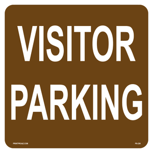 15x15 Visitor Parking Sign, Aluminum, PS-238