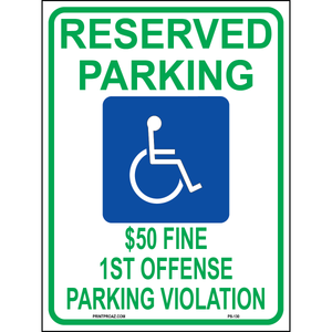 Alabama Accessible Parking Sign, Aluminum, PS-130