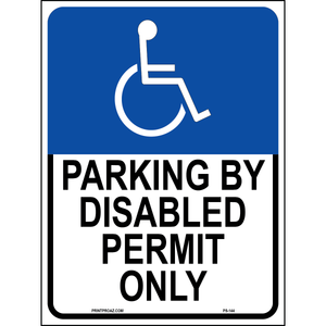 California Accessible Parking Sign, Aluminum, PS-144