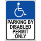 Florida Accessible Parking Sign, Aluminum, PS-218