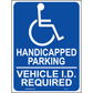 Minnesota Accessible Parking Sign (Handicapped Parking), Aluminum, PS-158