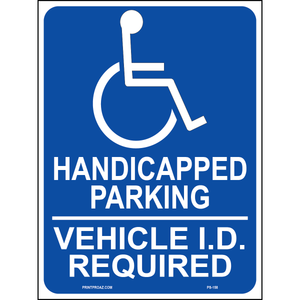 Minnesota Accessible Parking Sign (Handicapped Parking), Aluminum, PS-158