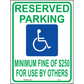 Nevada Accessible Parking Sign, Aluminum, PS-127