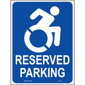 New York Accessible Parking Sign, Aluminum, PS-172
