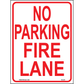 No Parking Fire Lane Signs, Aluminum, PS-276
