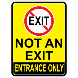Not an Exit Sign, Aluminum, PS-282