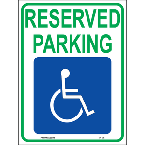 South Dakota Accessible Parking Sign, Aluminum, PS-126